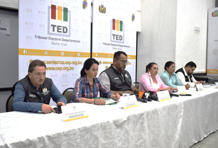 El TED de Santa Cruz finalizó el escrutinio de las elecciones subnacionales luego de subsanar irregularidades en 105 mesas