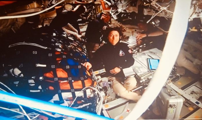 Los astronautas de la misión Artemis II en una imagen compartida por la NASA en su cuenta oficial de X