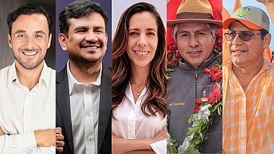 Los virtuales ganadores del balotaje según el Sirepre: Luis Edson Ayllón (Chuquisaca), Edgar Sánchez (Oruro), María René Soruco (Tarija), Juan Pablo Velasco (Santa Cruz) y Jesús Egüez (Beni)
